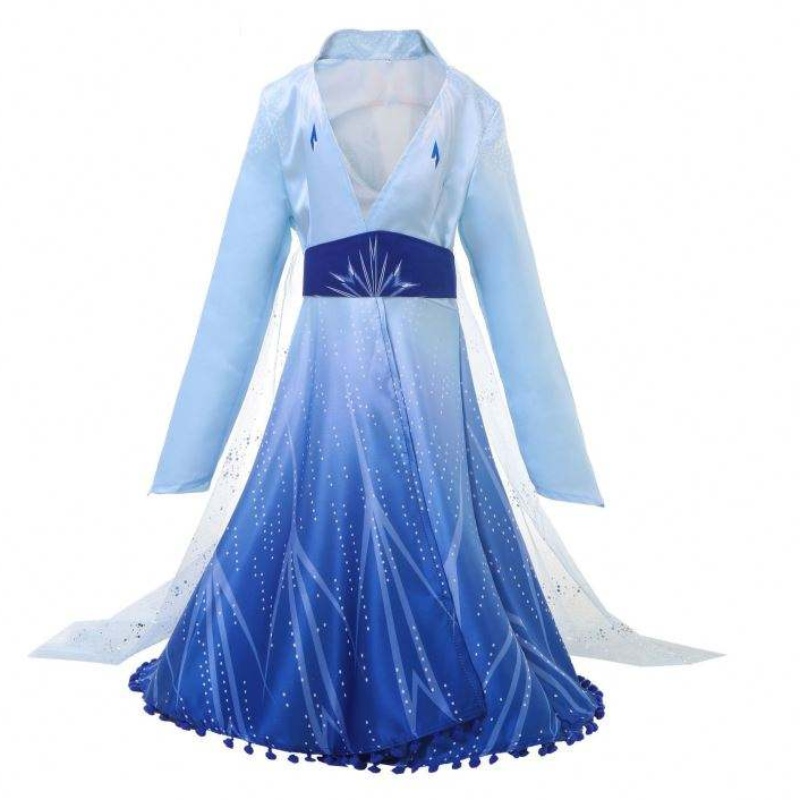 Ny ankomst Elsa Frozen Dress Princess Elsa Costume for Girls