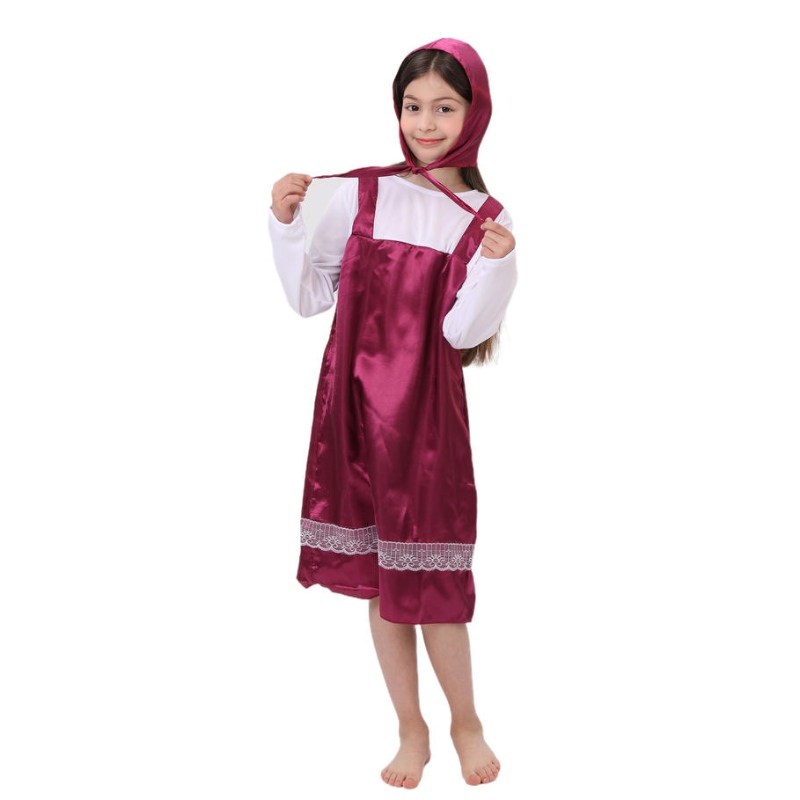 2022 Vuxen Little Red Riding Hood Costume Fancy Cosplay Carnival Costumes for Women Dress