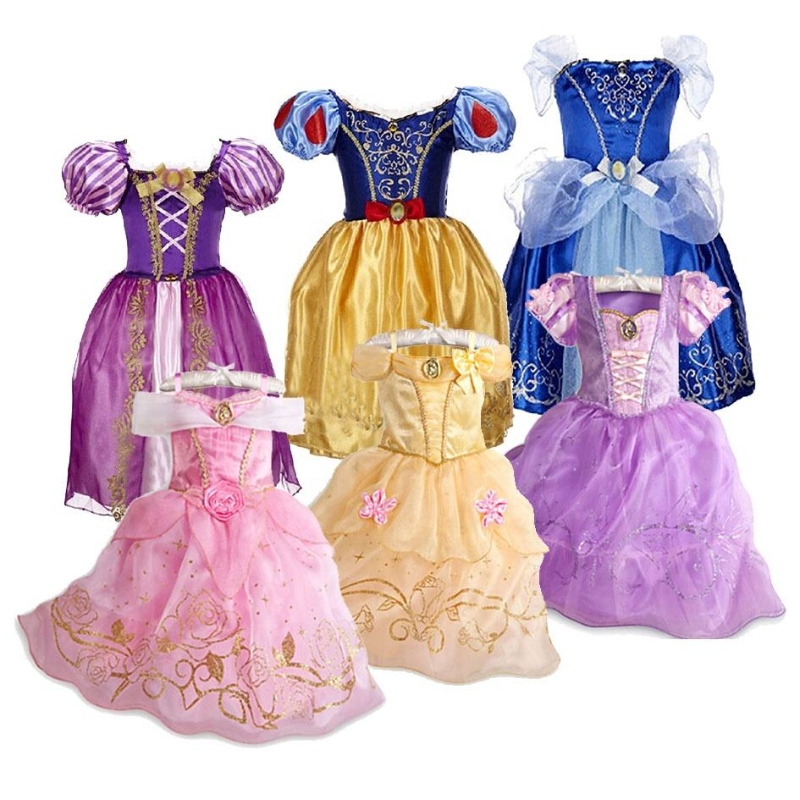 Girl Dresses Magic Full House Children's Cosplay Princess Dress Kid Girls Cartoon Princess Dress för sommaren