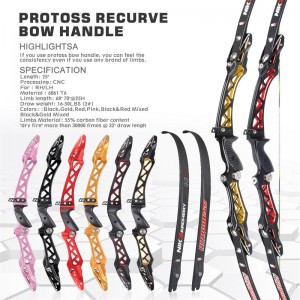 Elongarrow 68inch/70inch ET-11 ILF Rekurve bågskytte båge för tävling