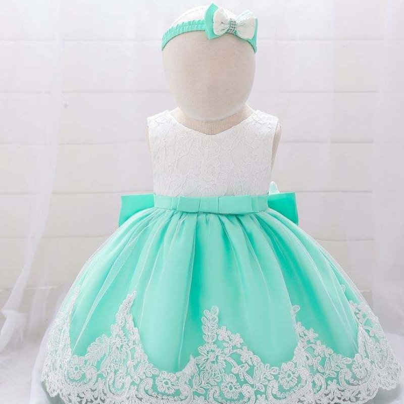 Baige Hot nya produkter kid kläder blomma Födelsedag Barn Baby Girls Party Dress Design