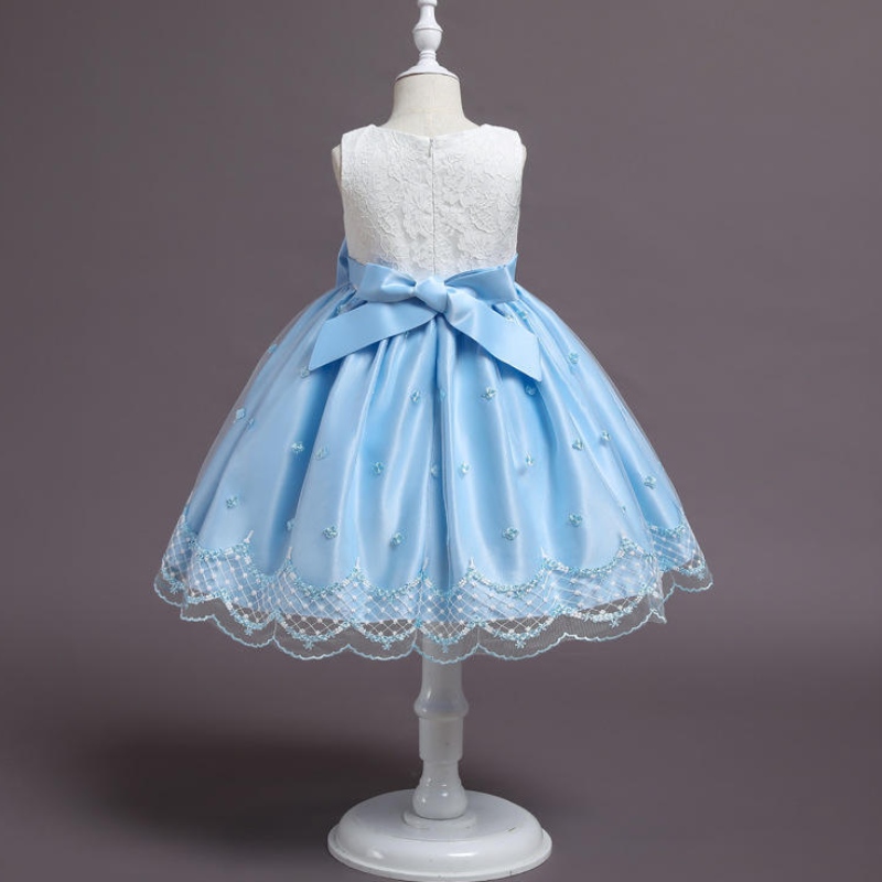 Barnens prinsessklänning Flower Girl Dress Birthday Fluffy Little Girl Catwalk Costume