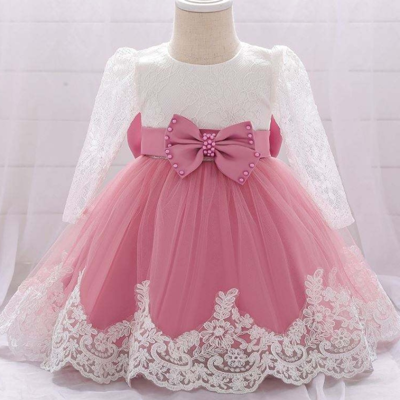 Baige Little Girl Clothing Newborn Baby Wedding Party Bridesmaid Dress for Baby Girl L1940xz