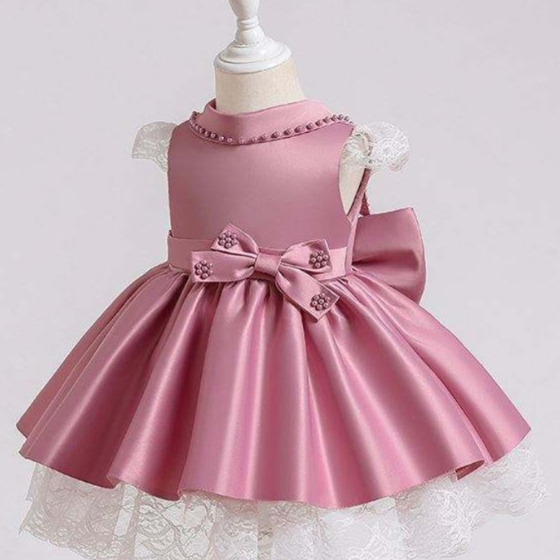 Baige Senaste designer Baby Girl Party Dress Flower Girl Sequined Princess Dress Christmas Baby Girl Dress XZ003