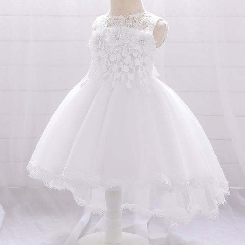 Baige grossistflickor bär kläder barnny efterföljande klänning design baby party klänning t1938xz