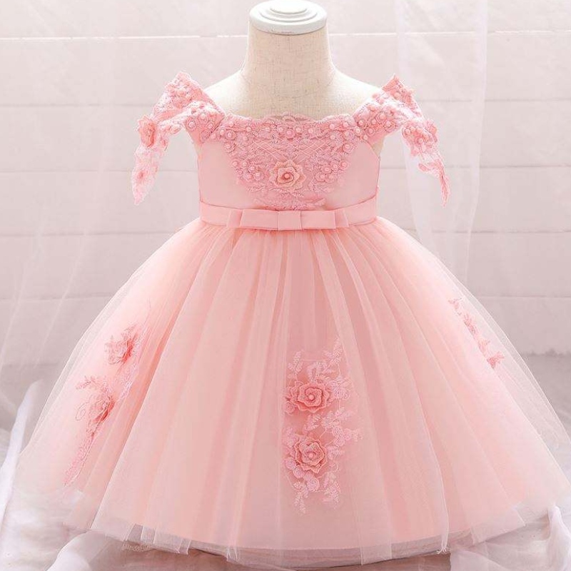 Högkvalitativa barn frock prinsessan klänning barn frock design broderära kostymer l5057xz