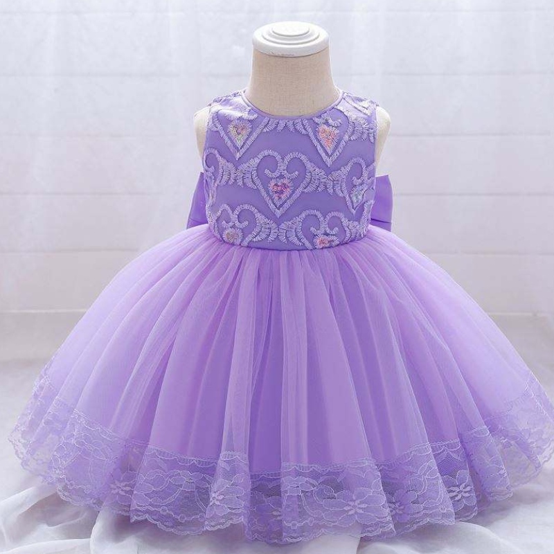 Baige Summer Baby Girl \\ 's söta Bow Dress Children Party Fashion Dress Kids Princess Dress
