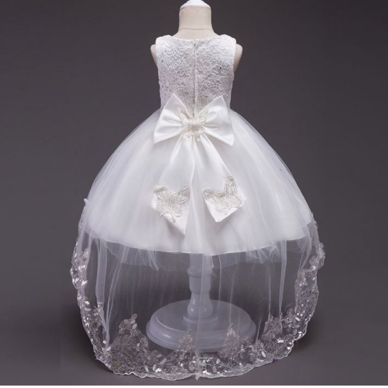 Baige Hot Sale New Lace Sequined Lovely Little Girl Dress Flower Kids Girls Wear Dresses