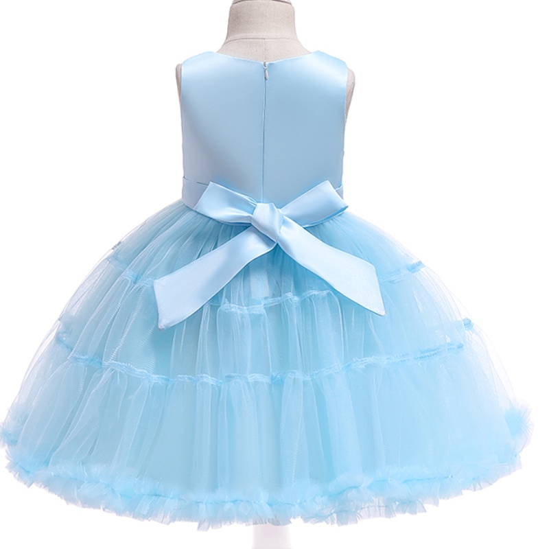 ANSOO Unicorn Rainbow Baby Girl Födelsedagsklänningar Cotton Girl Princess Party Purple Wedding Dresses For 1-6 Y Girls Tutu