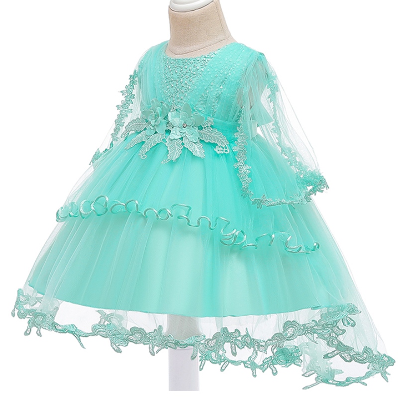 ANSOO NEW DESIGN GASH SACH DRESSFLUMER BARN barns tutu kjol julfest aftonklänning för små flickor