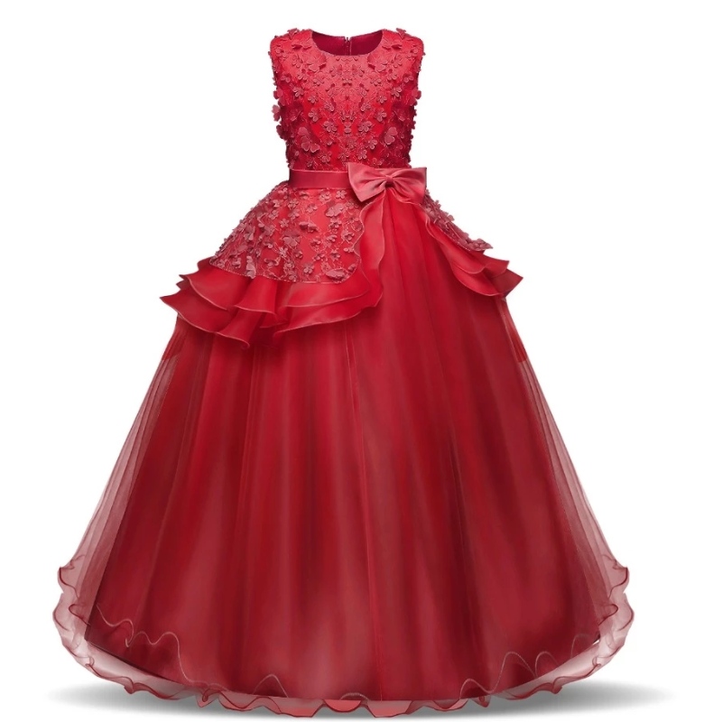Baby Girl Pageant Formal Dresses Summer Party Wear Girls Birthday Outfits Teen Girls 8 14t Doping Gown Tutu Boutique Dress