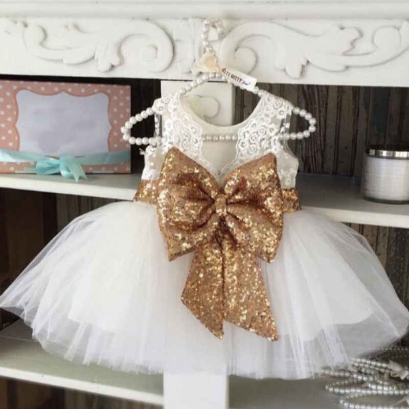 Baby flicka klänningar för baby barn 1 2 år gammal födelsedagsfest klänning barn elegant prom klänning