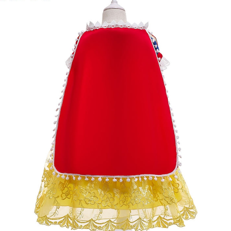 ANSOO 2022 Fancy Girl Princess Dress Halloween och Christmas Snow White Cosplay Fancy Dress