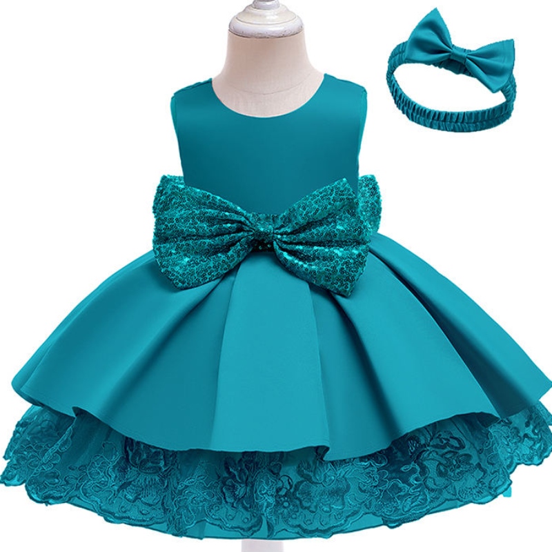 Baby 1st Birthday Bopin Sequin Tutu Dress Kids Clothing Toddler Girls Wedding Party Evening Princess Dress