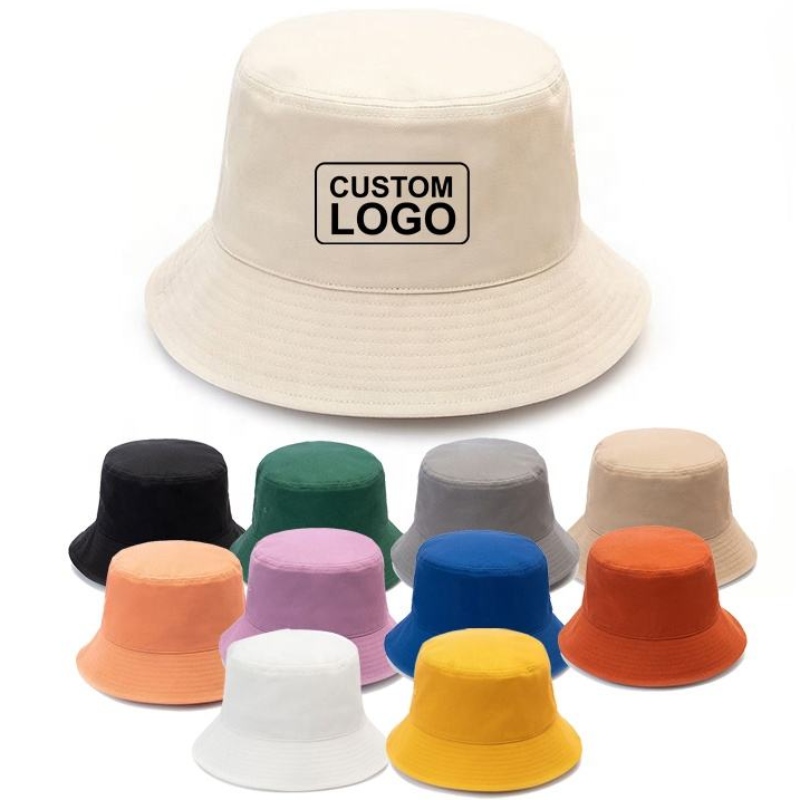 OEM ODM Unisex Solid Color Custom Logo 3D Embrodery Fisherman Cap Fashion Sports