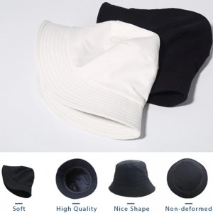 OEM ODM Unisex Solid Color Custom Logo 3D Embrodery Fisherman Cap Fashion Sports