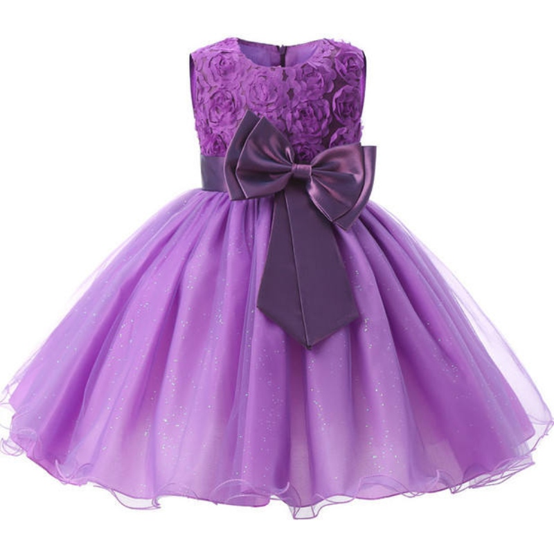 Flickor Princess Dress for Kids Wedding Birthday Party Elegant Bridesmaid Pageant Ball Gown Children Formal Evening Sequin Dresses
