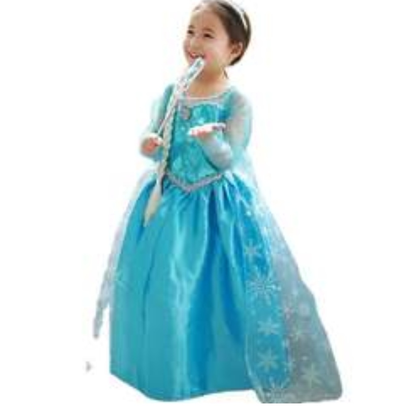 Frozen Elsa Anna Costume Elsa 2 Dress Halloween Girls \\ 'klänningar med paljetterad