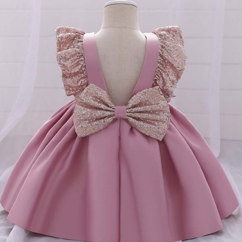 Baige Lovely Kids Dress Garments 2020 Ny designflickor Bröllopsfrock Birthday Party Dress L1968XZ