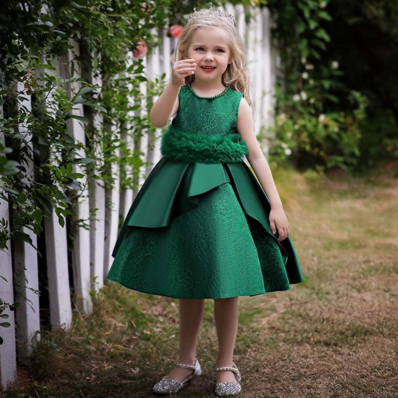Baige Hot Sale Baby Girl Event Frock Flower Girl Dress Party Wedding Clothes Ball Gown