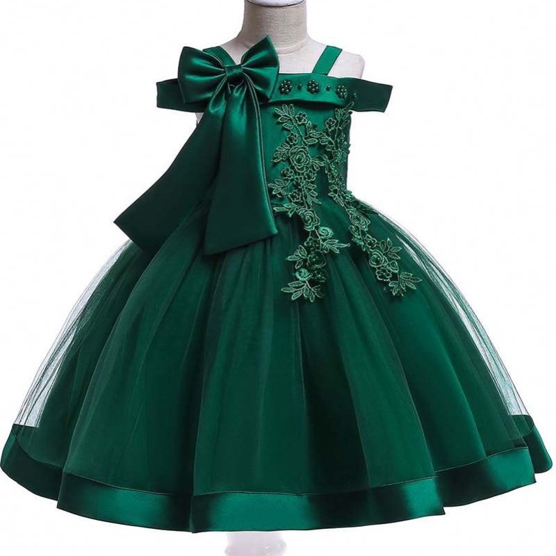 Baige New Frock Kids Party Dress Newborn Flower Girl Full Moon Birthday Dresses L5081xz