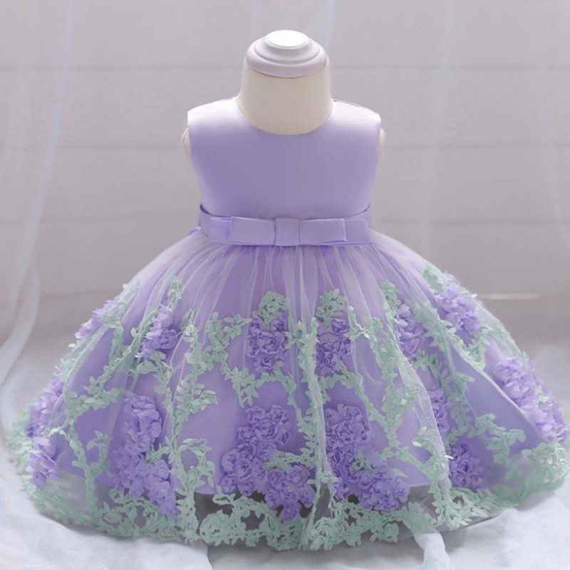 Baige China Factory Direct Price Kids Summer Flower Mini Dress Kids Plaggen L1845XZ