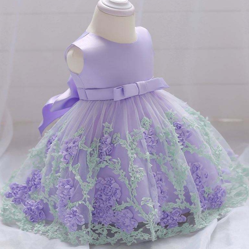 Baige China Factory Direct Price Kids Summer Flower Mini Dress Kids Plaggen L1845XZ