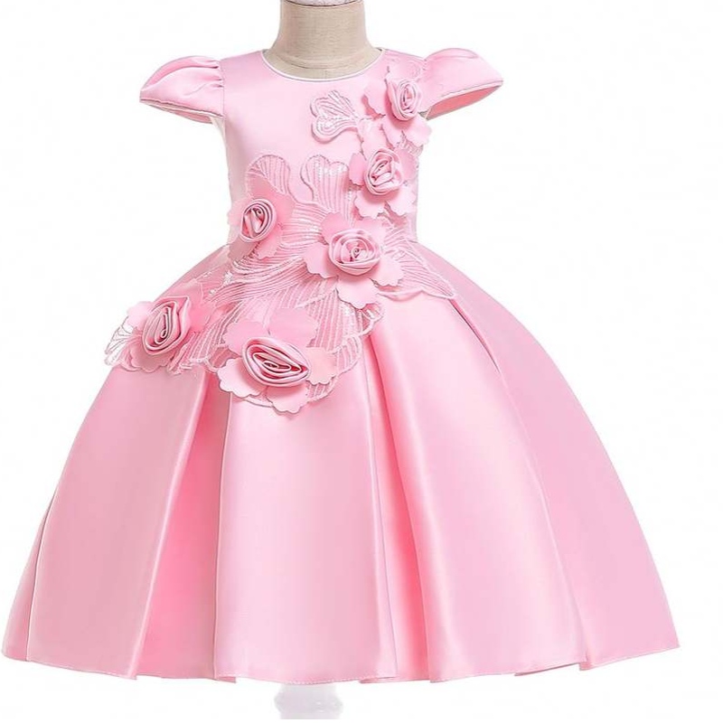 Baige New Fashion Flower Girl Dress Party Birthday Wedding Princess Toddler Baby Girls Clothes Barn Girl Dresses L5070