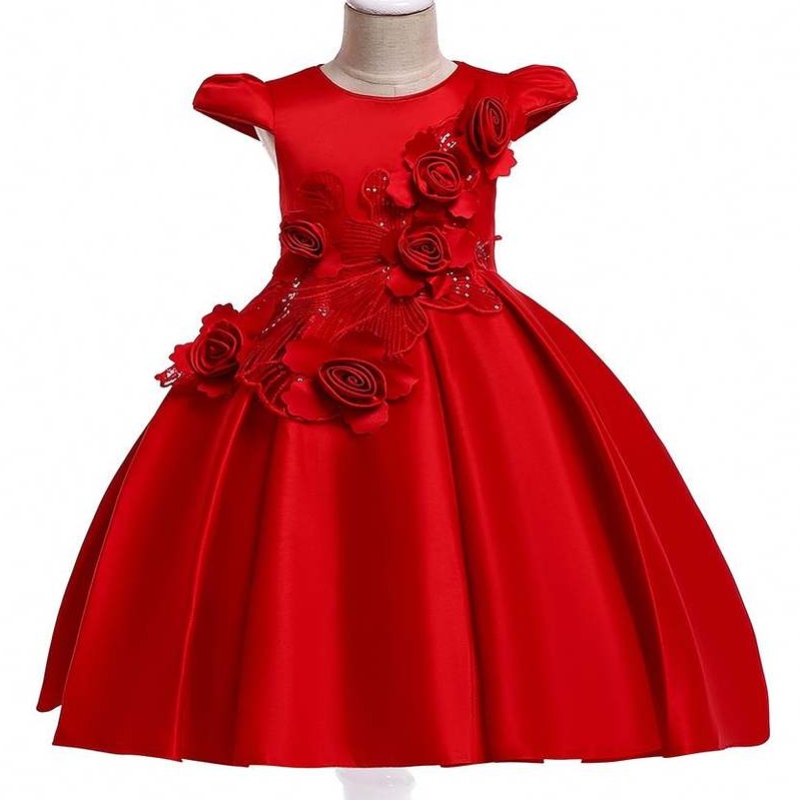 Baige New Fashion Flower Girl Dress Party Birthday Wedding Princess Toddler Baby Girls Clothes Barn Girl Dresses L5070