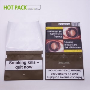 Rullande tobaksförpackningspåse