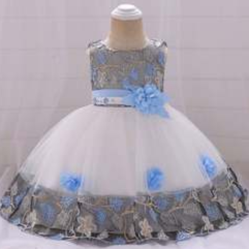 Nya julkidkläder Bomull i tjejens kläder Set Girls Ruffle Outfits Princess Dress Girls Formal Two Piece Dress L5045XZ
