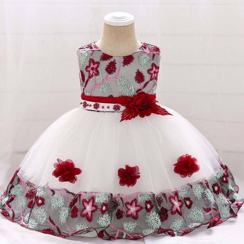 Nya julkidkläder Bomull i tjejens kläder Set Girls Ruffle Outfits Princess Dress Girls Formal Two Piece Dress L5045XZ