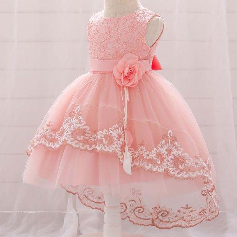 Baige Wholesale Toddler Girl Clothes FluffyFashion Layered Cake Dress Formal Applique Girl Princess Dresses for Kids L1921xz