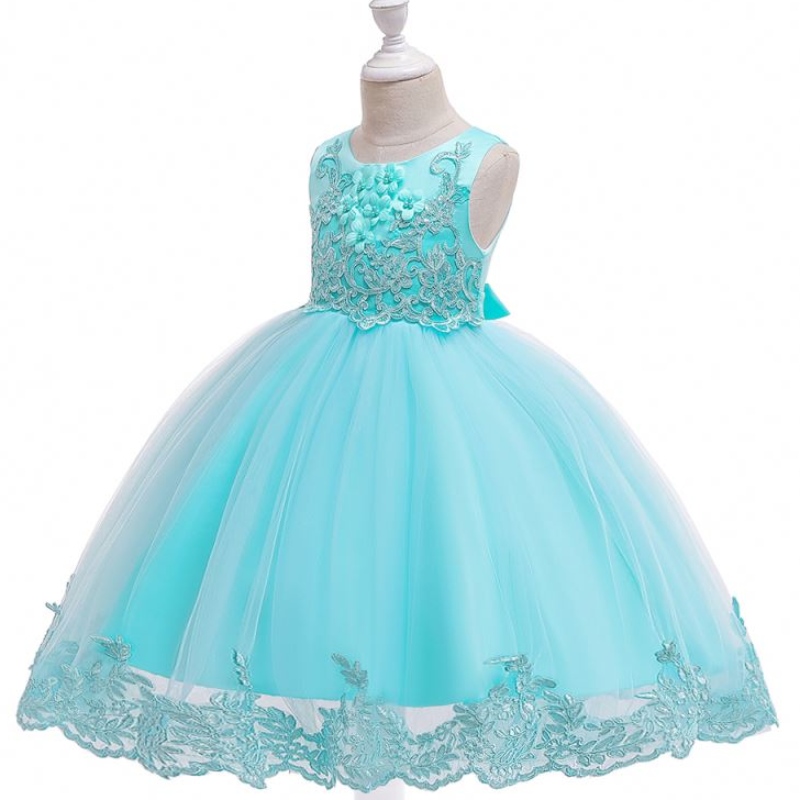 Baige Girl Princess Luxury Dresses Sleeveless Party Dress Kids Evening Ball Gown Birthday Party L5097