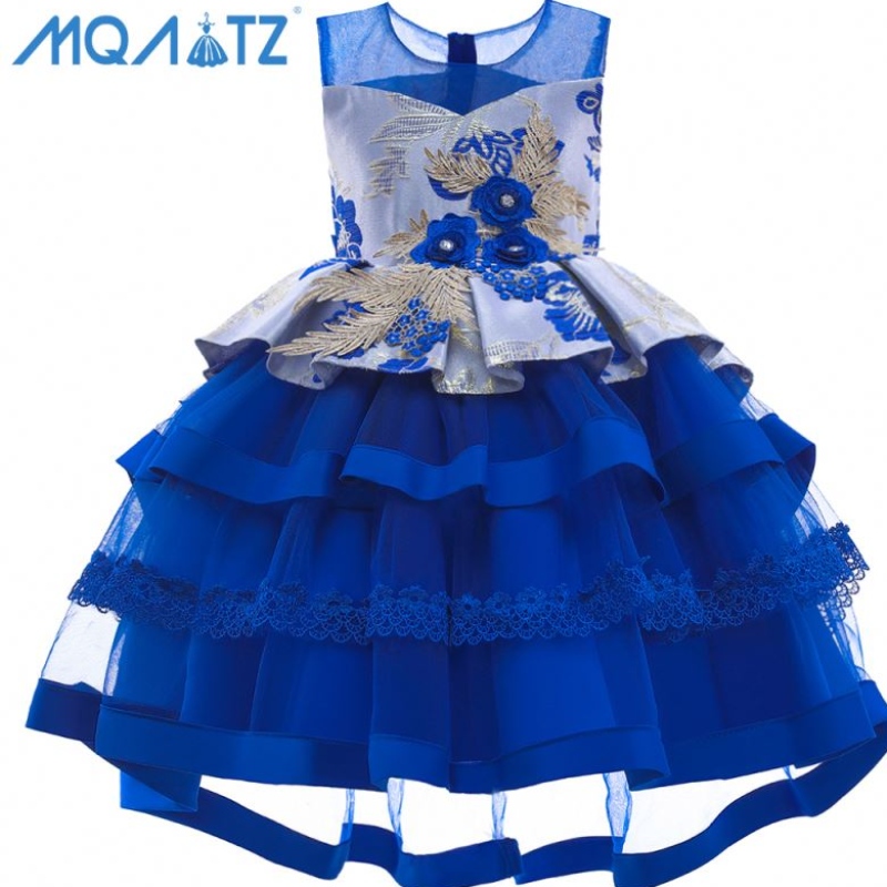 Baige Hot Selling Multi-Layered Baby Girl Födelsedagsklänningar Cotton Girl Princess Party Dresses Girls Tutu Dress for Party