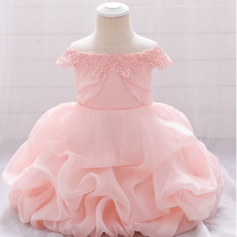 2020 BAIGE NY VIT BAPTISM DOPTISKING Välsigande klänning Full Moon Birthday Girl Dress L1961XZ