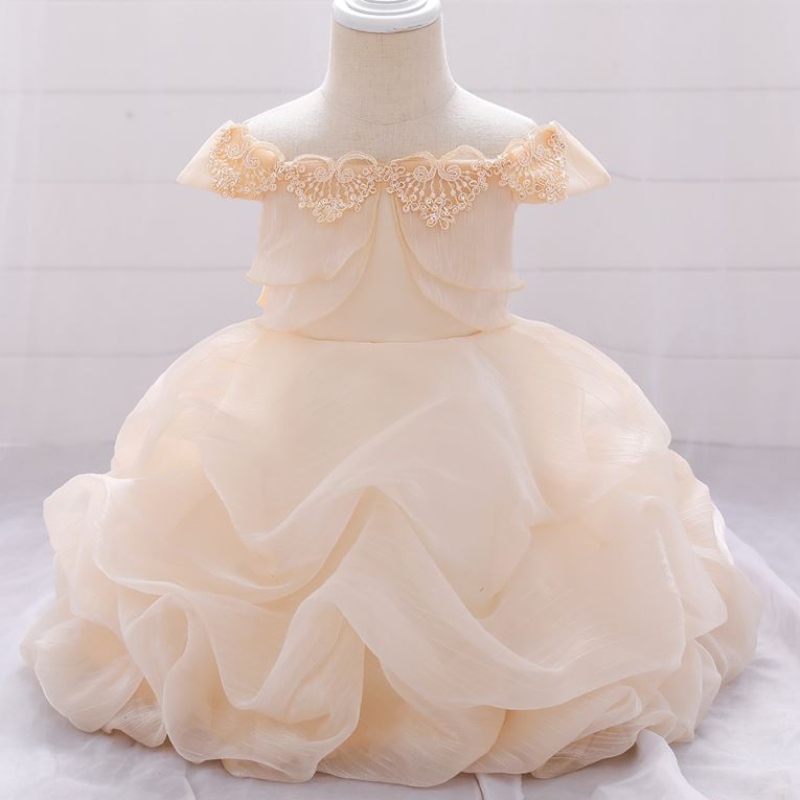 2020 BAIGE NY VIT BAPTISM DOPTISKING Välsigande klänning Full Moon Birthday Girl Dress L1961XZ