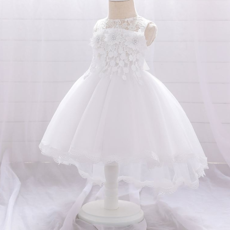 Baige Flower Girls Wedding Dress Baby Girls Doping Princess Tailing Dresses T1938XZ