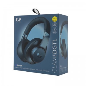 Hörlurar förpackningslåda Dubbel kopparpapper Laminerad grå brädsklaffmagnetlåda Hårt papperslåda