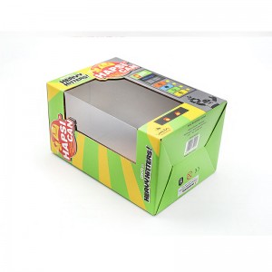 Elektroniska leksaker Korrugerad papperslåda Förpackning Utskrift Transparent Window Design High-End Custom