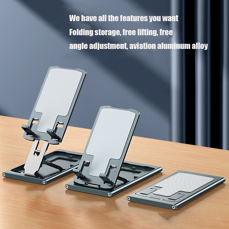 Mobiltelefon surfplattan metall aluminiumlegering justerbar bärbar vikbar skrivbord live mobiltelefonfäste