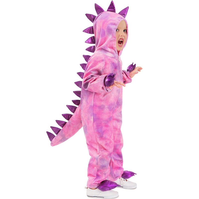 Barns dinosaurie kläder cosplay jumpsuit söt tyrannosaurus rex jura costumes