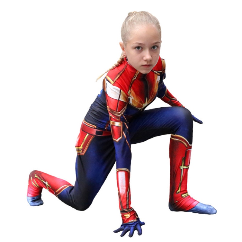 Movie Hot Sale Party Superhero 3D Tryckt Halloween Cosplay Jumpsuit Costumes for Girls
