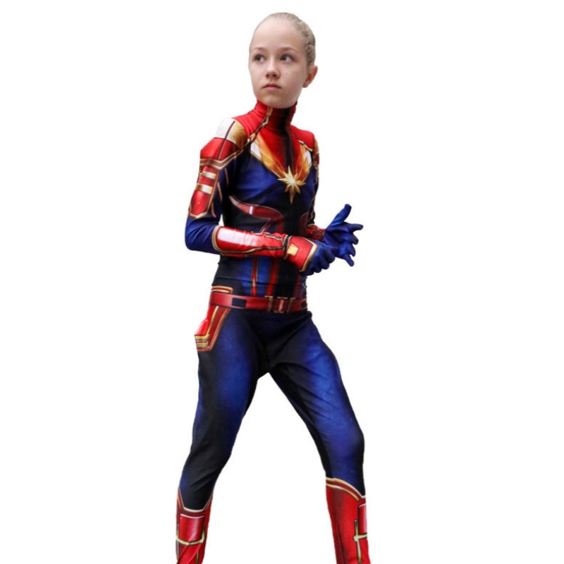 Movie Hot Sale Party Superhero 3D Tryckt Halloween Cosplay Jumpsuit Costumes for Girls