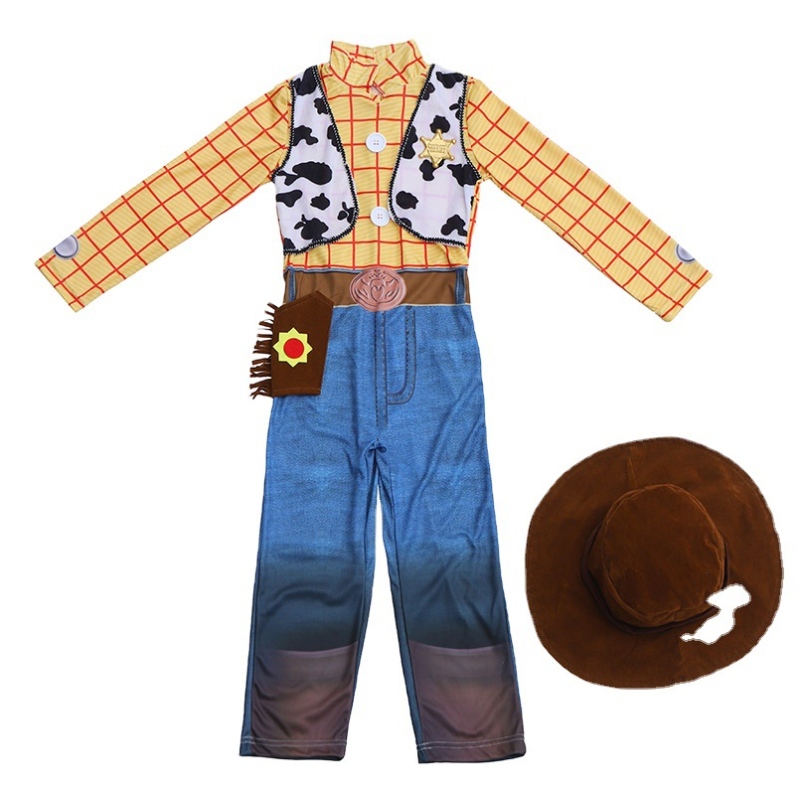 Het försäljningsmode i Stock Halloween Kids Western Cowboy Costume för 3-10 år pojke