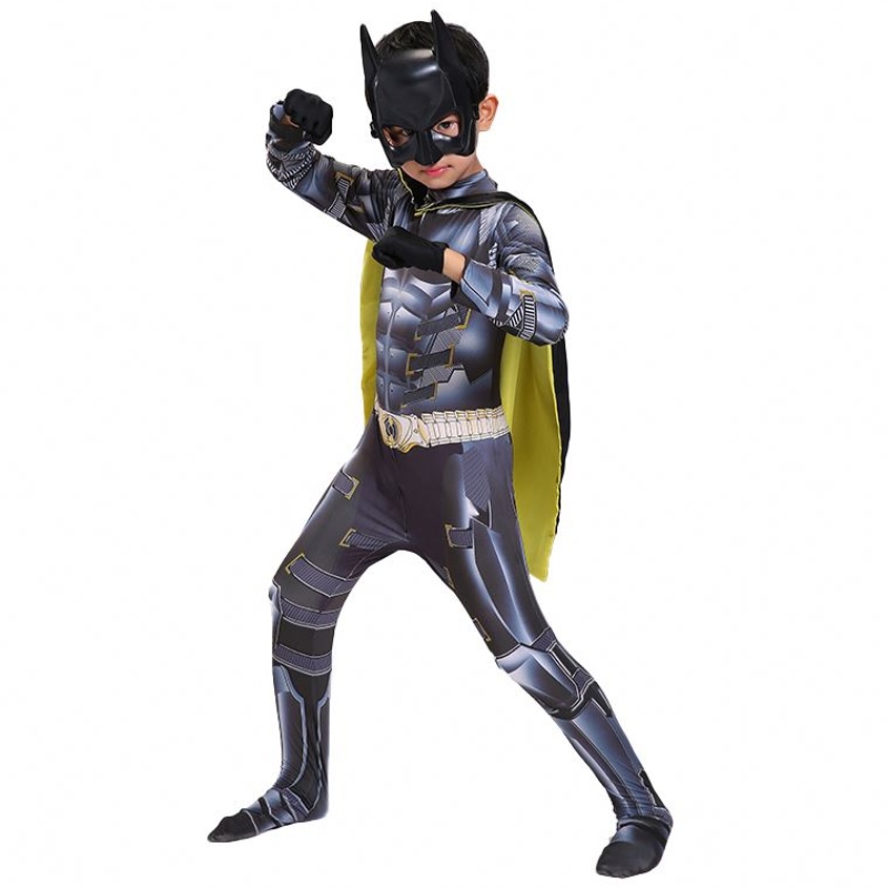 Klassisk stil TV&film barn manlig actionfigur superhjälte Avenger Halloween Party Man Jumpsuit Anime Comic Bat cosplay kostymer