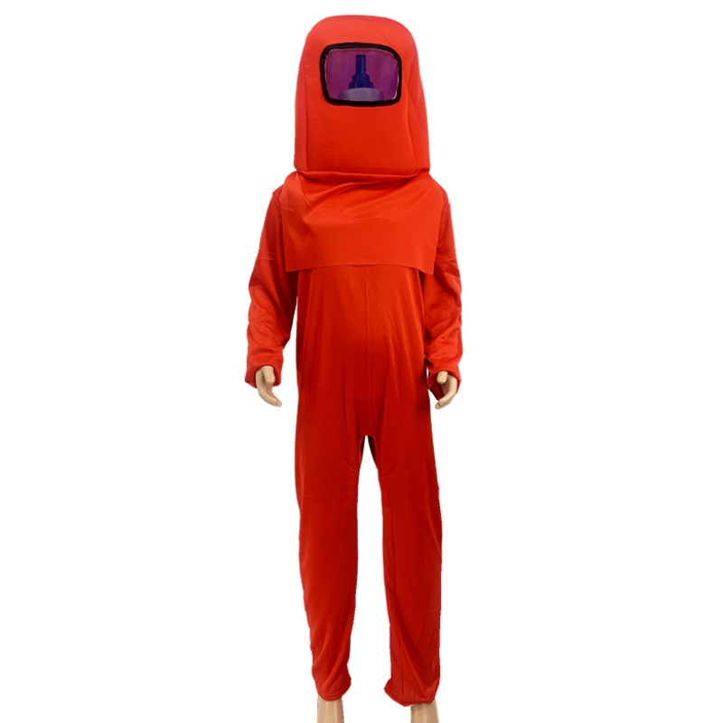 Barn anime spel rymd döda jumpsuit cosplay kostym söt barn halloween scen show roll play mask bodysuit