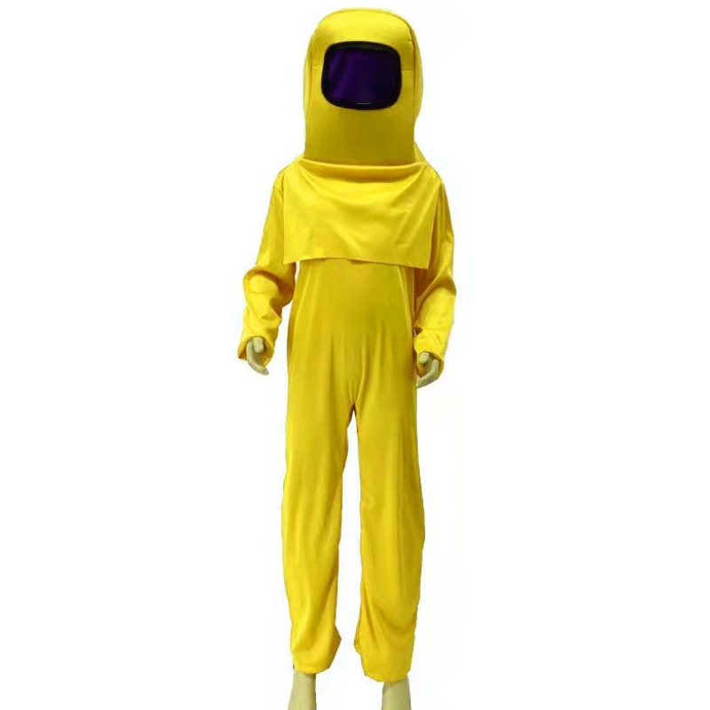Barn anime spel rymd döda jumpsuit cosplay kostym söt barn halloween scen show roll play mask bodysuit