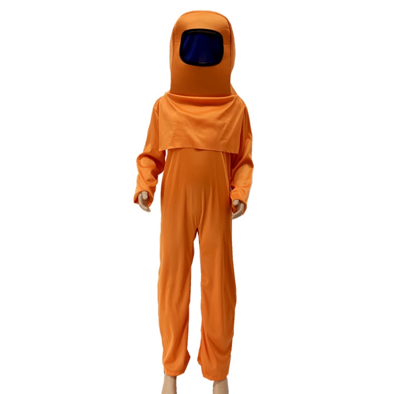 Barn anime spel rymd döda jumpsuit cosplay kostym söt barn halloween scen show roll play mask bodysuit