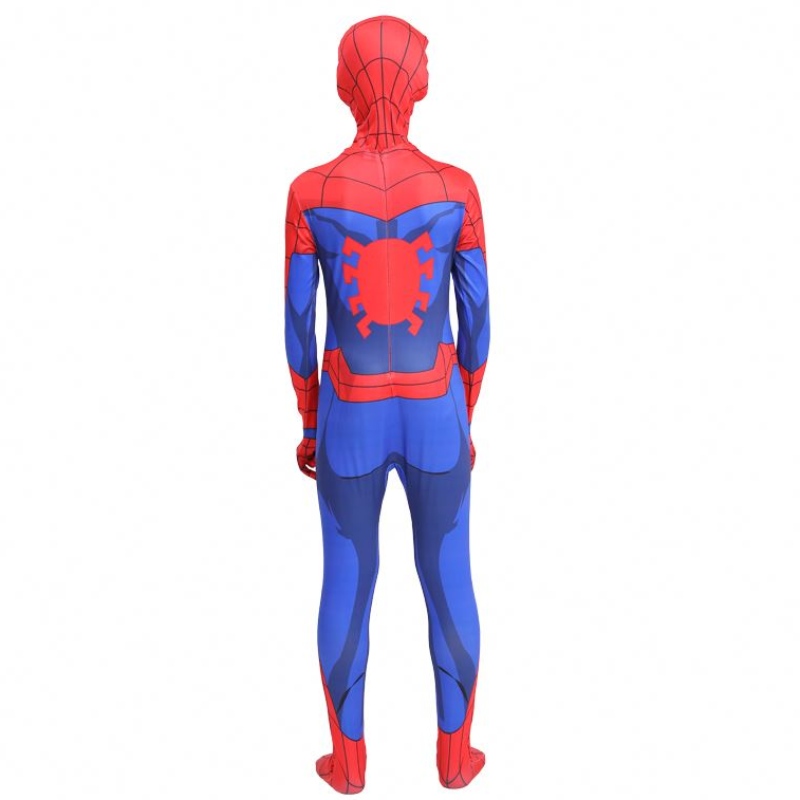 Klassisk hot-försäljning Halloween Party Kids&adult TV&movie superhjälte cosplay anime jumpsuit spiderman inomhus kläddräkt med mask